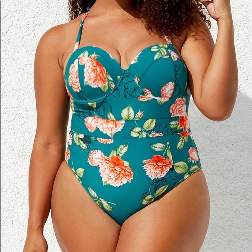 Floral bathing suit